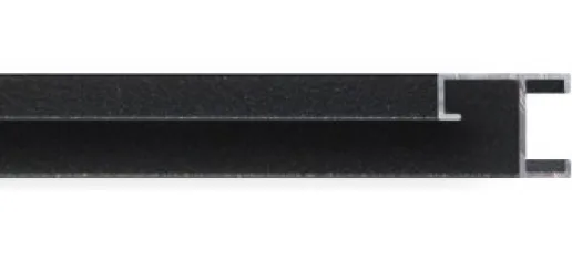 Motllura d'alumini negre.